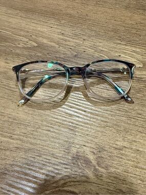 Bulova Bremerton Eyeglasses Blue Multi Tortoise Cat Eye Frames 51-18-140 31701